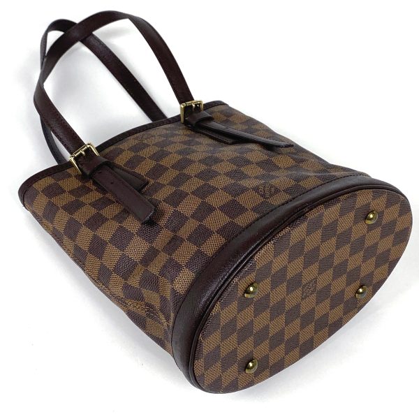 1000073303175 12 Louis Vuitton Male Damier Bucket Shoulder Tote Bag Brown