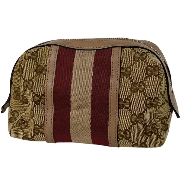 1000073315451 11 Gucci GG Pattern Pouch Accessory Case Makeup GG Canvas Beige