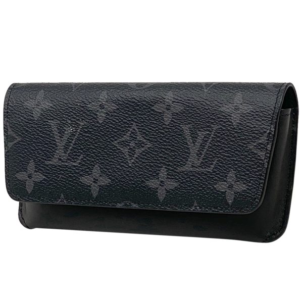 1000073315468 11 Louis Vuitton Etuit Lunette Woody Glasses Case Monogram Eclipse Black