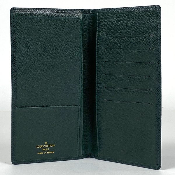 1000073315482 15 Louis Vuitton Porte Valeur Cult Bifold Long Wallet Taiga Epicea Green