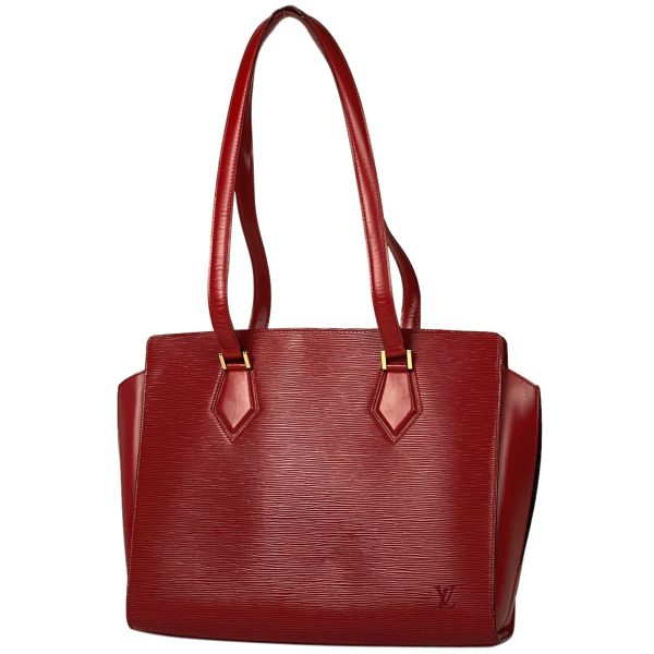 1000073318179 11 Louis Vuitton Duplex Epi Tote Bag Red