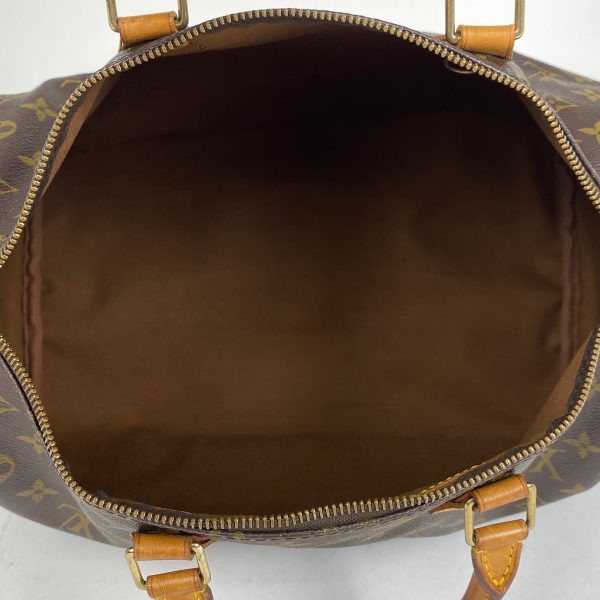 1000073324071 18 Louis Vuitton Speedy 35 Boston Bag Commuter Monogram Brown