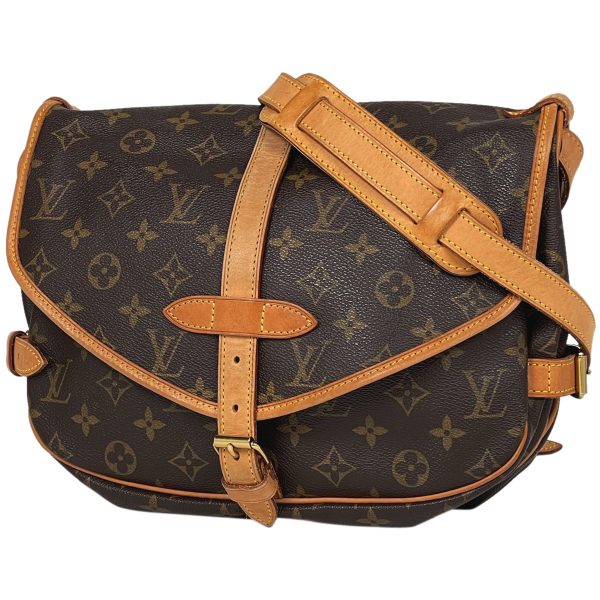 1000073324088 11 Louis Vuitton Saumur 30 Crossbody Shoulder Bag Monogram Brown