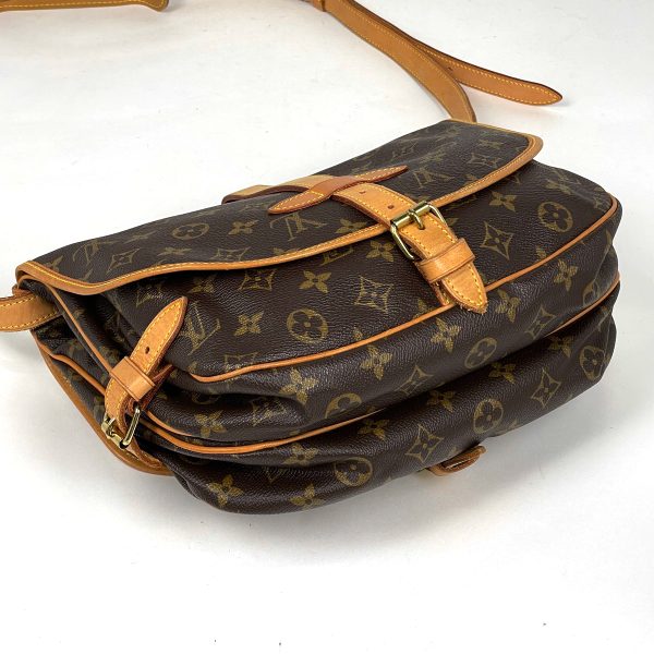 1000073324088 12 Louis Vuitton Saumur 30 Crossbody Shoulder Bag Monogram Brown