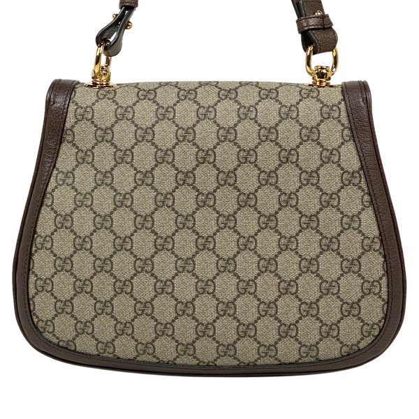 1000073415465 13 Gucci Blondie Medium GG Pattern Interlocking G Sherry Line Shoulder Bag GG Supreme Brown