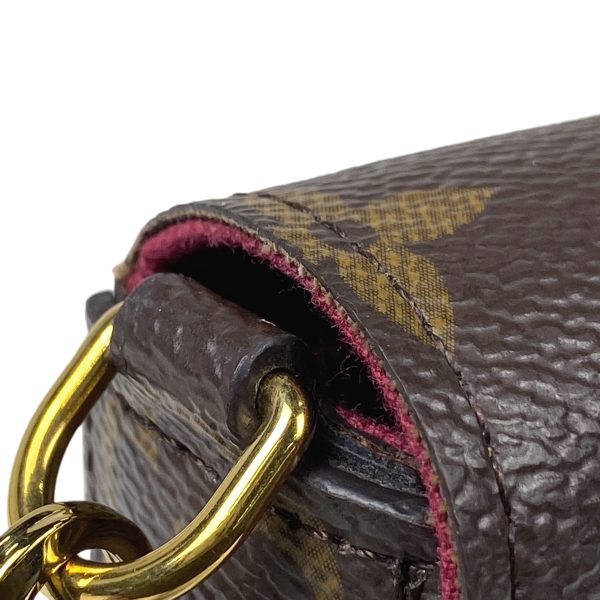 1000073415946 15 Louis Vuitton Pochette F√©licie Chain Wallet Shoulder Bag Monogram Brown