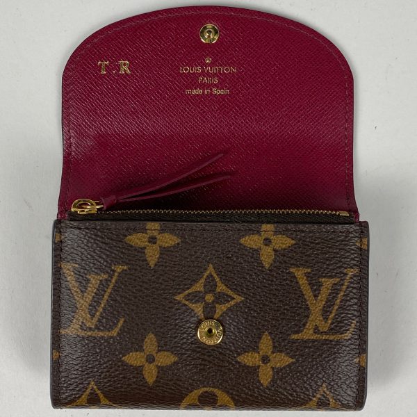 1000073787449 17 Louis Vuitton Porte Monet Rosali Card Holder Coin Purse Wallet Monogram Fuchsia