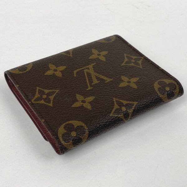 1000073926664 12 Louis Vuitton Logo Monogram Card Case Trifold Card Holder Brown