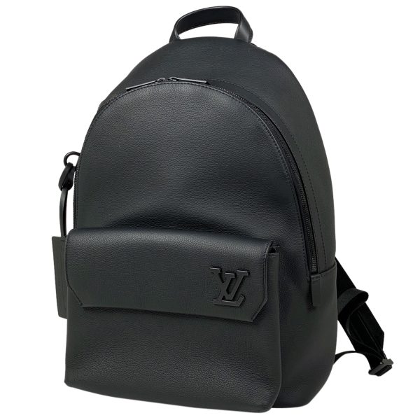 1000074378721 11 Louis Vuitton Takeoff Backpack Daypack Rucksack Leather Black