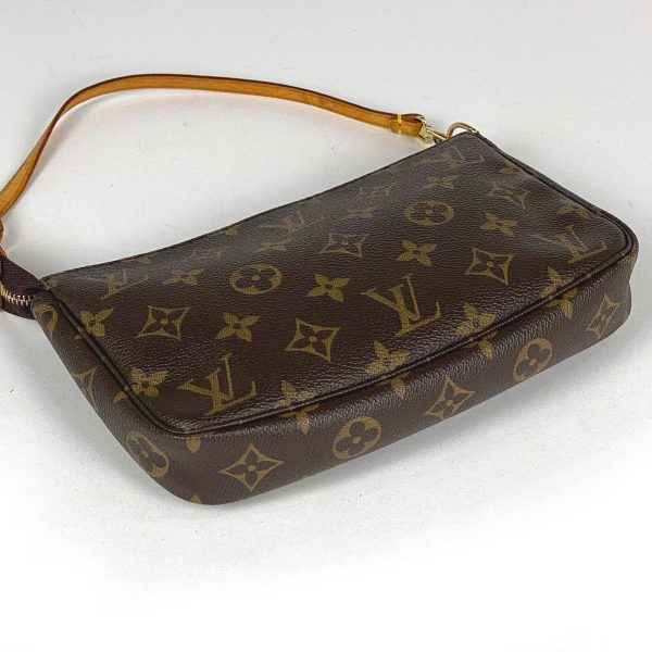 1000074831332 12 Louis Vuitton Pochette Accessoire Makeup Cosmetic Handbag Monogram Brown