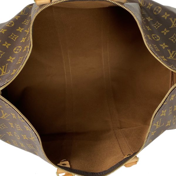 1000075166228 17 Louis Vuitton Keepall 55 Travel Boston Bag Monogram Brown