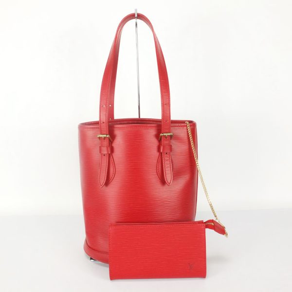 10001717 1 Louis Vuitton Bucket Epi Red Tote Bag