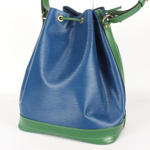 10001921 3 Louis Vuitton Noe Epi Bicolor Blue Green Leather Shoulder Bag