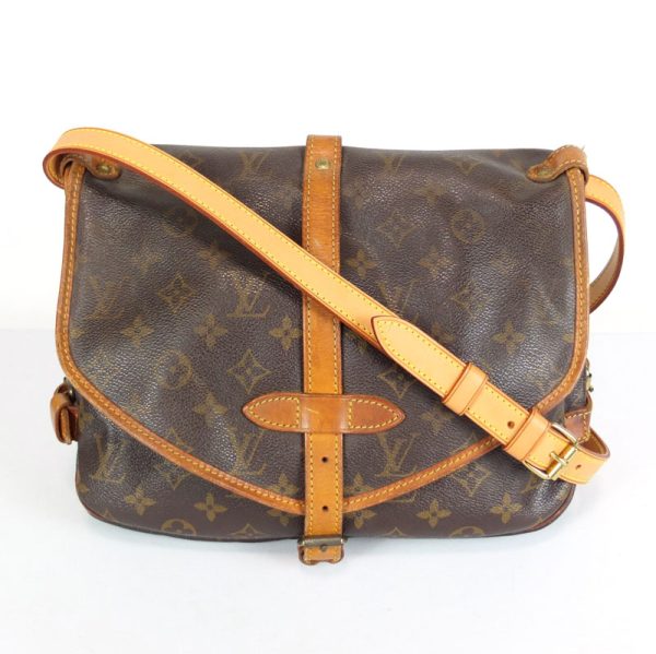 10002610 1 Louis Vuitton Saumur Monogram Shoulder Bag Brown