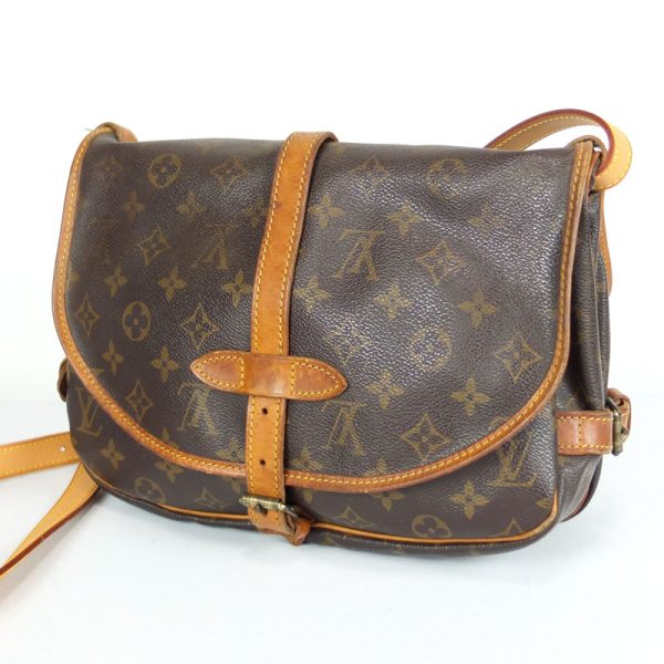 10002610 2 Louis Vuitton Saumur Monogram Shoulder Bag Brown