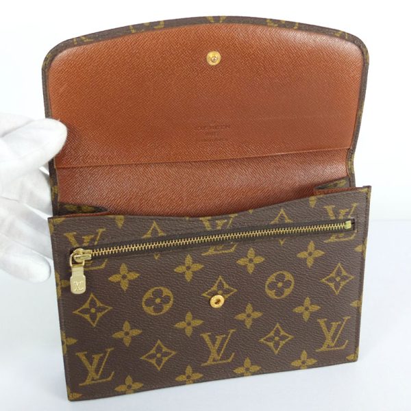 10002910 5 Louis Vuitton Pochette Lava Monogram Clutch Bag Brown