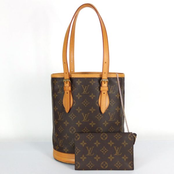 10003243 1 Louis Vuitton Bucket Shoulder Bag Monogram Bucket Type Brown