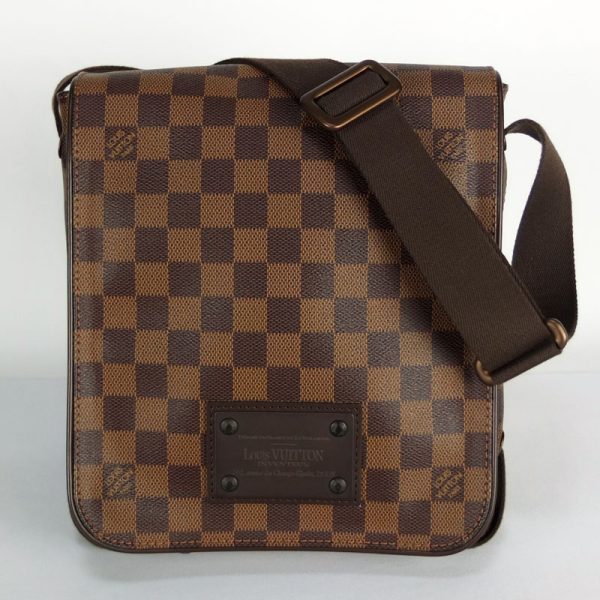 10003383 1 Louis Vuitton Brooklyn Damier Ebene Shoulder Bag Brown