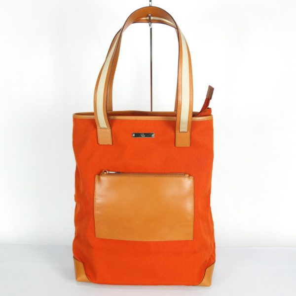 10003402 1 Gucci Canvas Orange Leather Semi Shoulder Bag