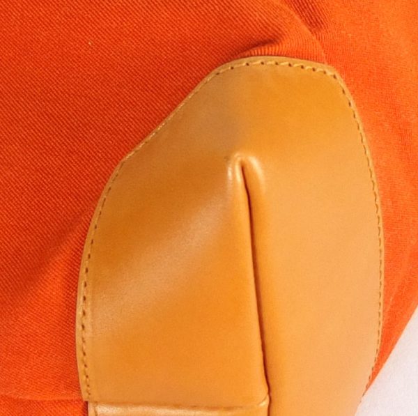 10003402 4 Gucci Canvas Orange Leather Semi Shoulder Bag