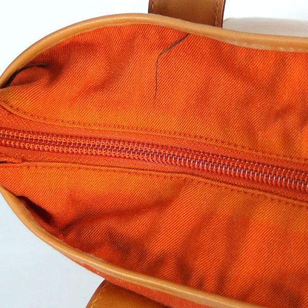 10003402 8 Gucci Canvas Orange Leather Semi Shoulder Bag