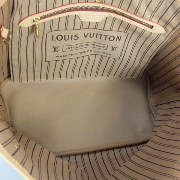 10003440 6 Louis Vuitton Neverfull Monogram Tote Bag Beige