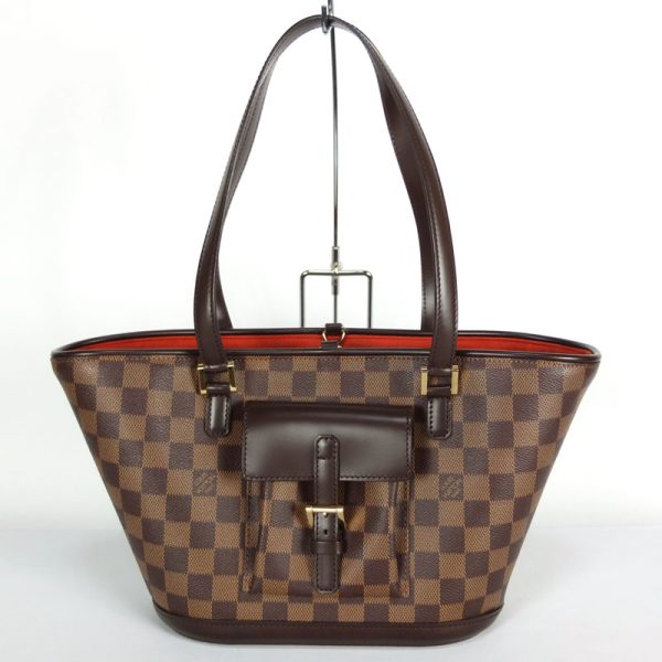 10003467 1 Louis Vuitton Manosque Damier Ebene Tote Bag Brown