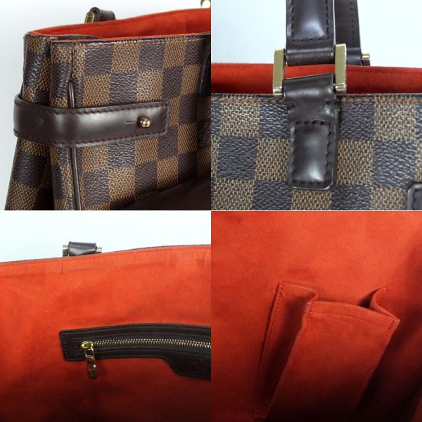 10003677 10 Louis Vuitton Uzes Damier Ebene Tote Bag Brown