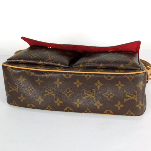 10003683 3 Louis Vuitton Viva Shite Monogram Shoulder Bag Brown