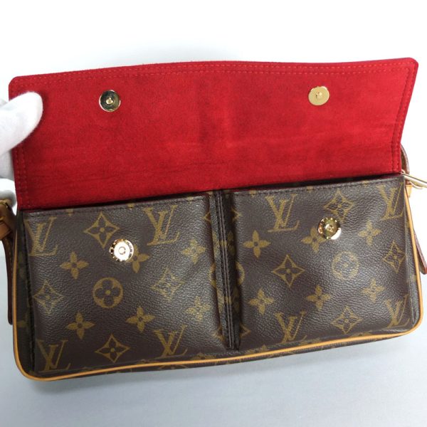 10003683 7 Louis Vuitton Viva Shite Monogram Shoulder Bag Brown