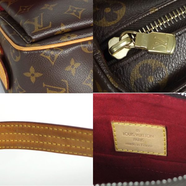 10003683 9 Louis Vuitton Viva Shite Monogram Shoulder Bag Brown