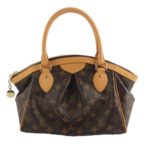 10004082 1 Louis Vuitton Monogram Neverfull PM Tote Bag Brown