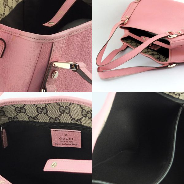 10004103 9 Gucci Abbey Line Shoulder Bag Tote Bag Pink