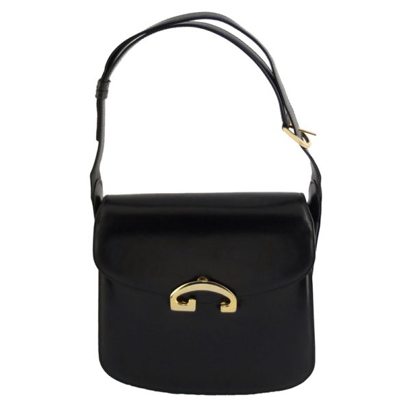 10004113 1 Gucci Old Gucci Vintage Black Gold Hardware Shoulder Bag