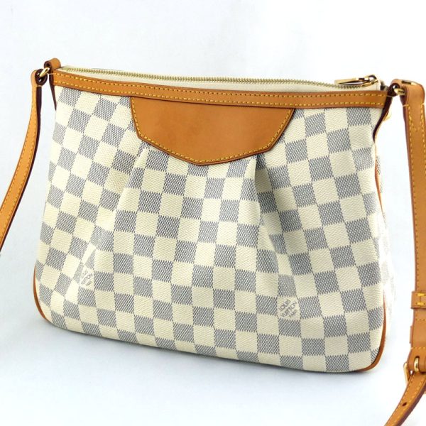 10004186 2 Louis Vuitton Syracuse Damier Azur Shoulder Bag