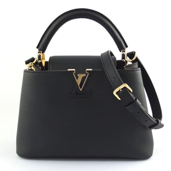 10004226 1 Louis Vuitton Capucines Black Taurillon Leather Shoulder Bag