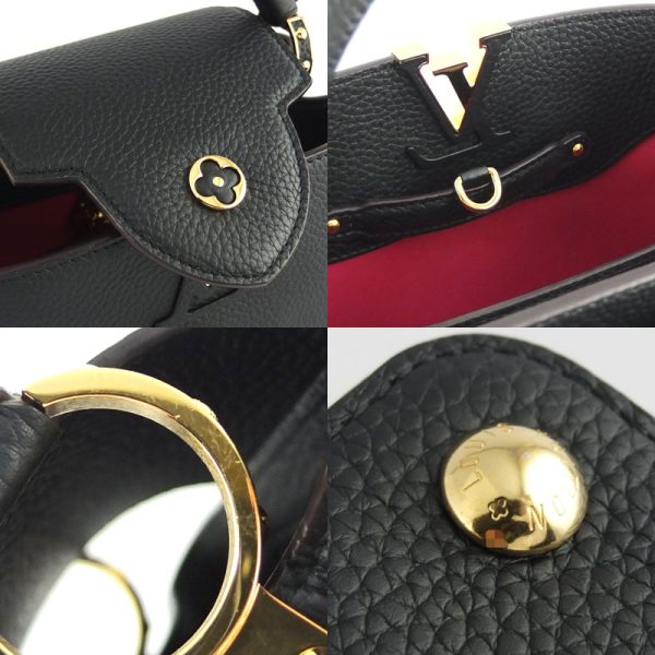 10004226 10 Louis Vuitton Capucines Black Taurillon Leather Shoulder Bag