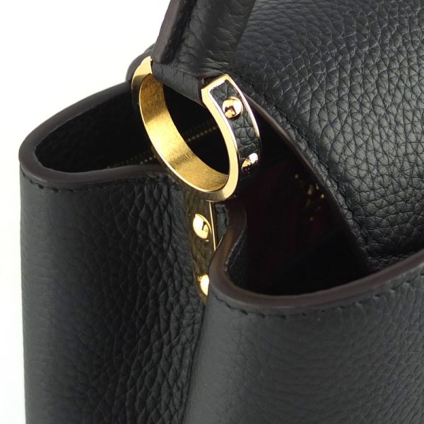 10004226 5 Louis Vuitton Capucines Black Taurillon Leather Shoulder Bag