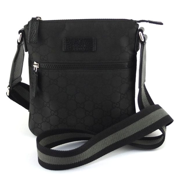 10004472 1 Gucci GG Nylon Black Shoulder Bag