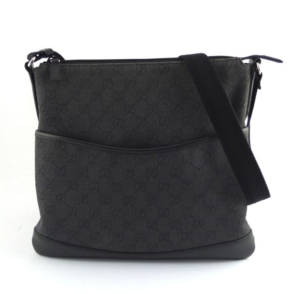 10004516 1 Gucci GG Canvas Black Messenger Bag