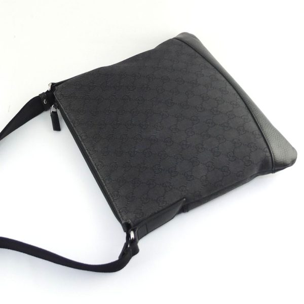 10004516 2 Gucci GG Canvas Black Messenger Bag