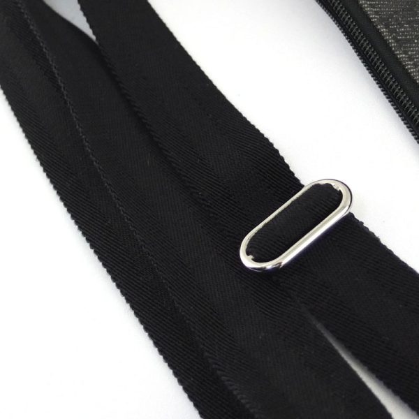 10004516 7 Gucci GG Canvas Black Messenger Bag