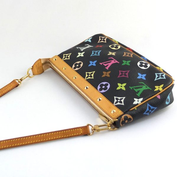 10004553 3 Louis Vuitton Pochette Accessoire Monogram Multicolor Noir