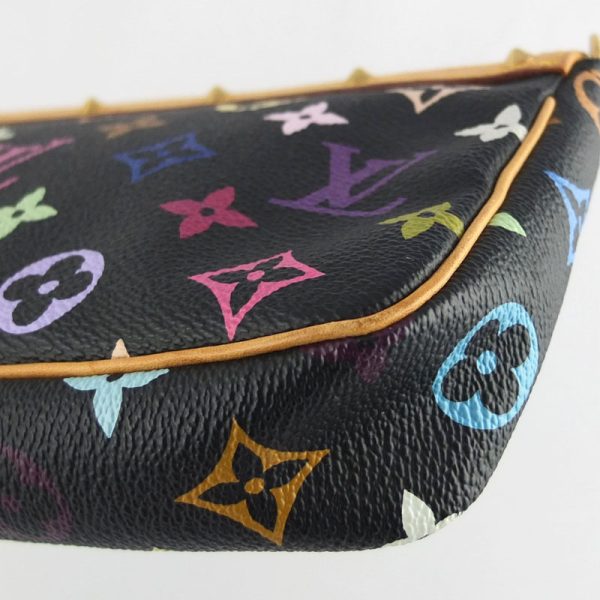 10004553 4 Louis Vuitton Pochette Accessoire Monogram Multicolor Noir