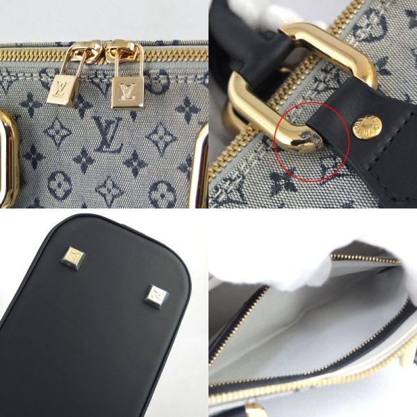 10004612 9 Louis Vuitton Alma Ron Monogram Mini Blue Gold