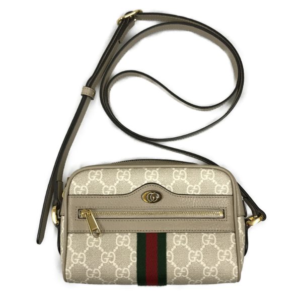 1004100986256 1 Gucci Ophidia Shoulder Bag GG Supreme Canvas Beige