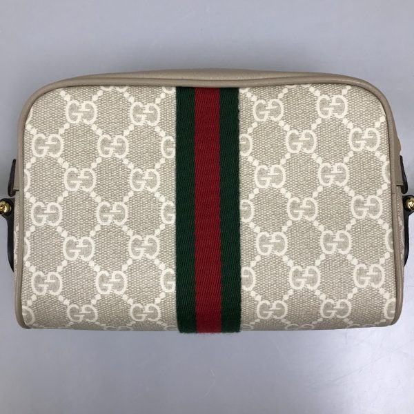 1004100986256 4 Gucci Ophidia Shoulder Bag GG Supreme Canvas Beige