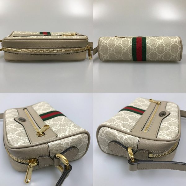 1004100986256 5 Gucci Ophidia Shoulder Bag GG Supreme Canvas Beige