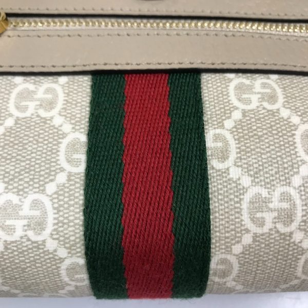 1004100986256 6 Gucci Ophidia Shoulder Bag GG Supreme Canvas Beige