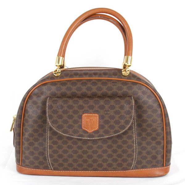 1005230602513p 1 Celine Macadam Handbag PVC Brown